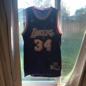 Adidas Hardwood Classics Lakers Shaquille O’Neal basketball jersey size M